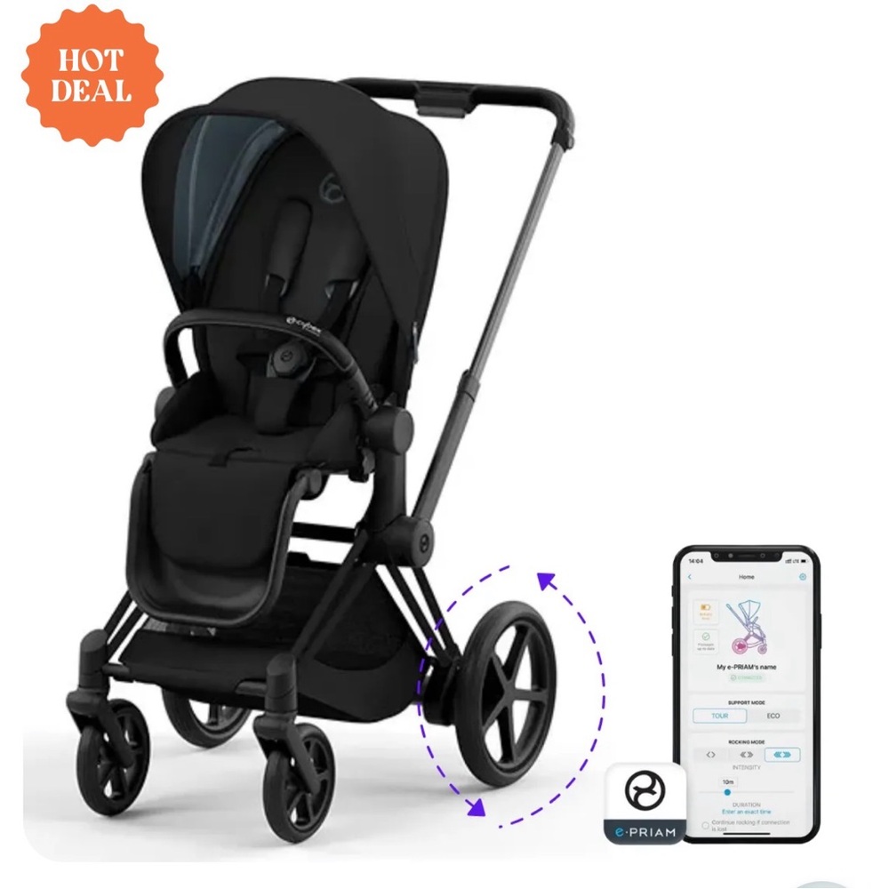 Matte Black Stroller